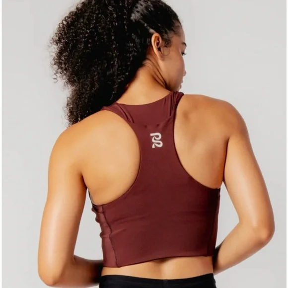 Bandit Stamina Race Crop Deep Cherry Medium - Picture 3 of 6